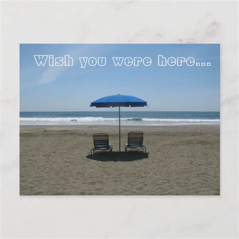 Wish you were here... postcard | Zazzle