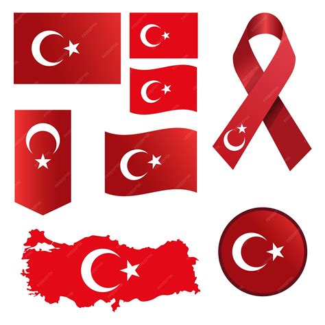 Premium Vector | Turkey flag vector