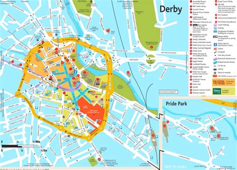 Derby tourist map - Ontheworldmap.com