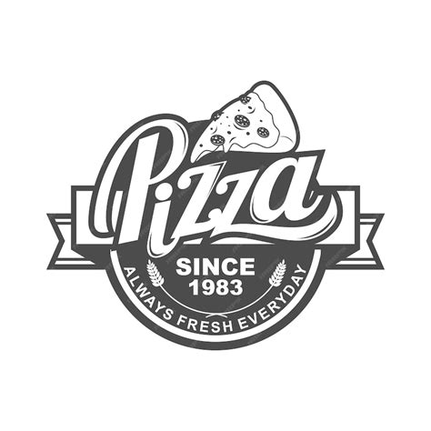Premium Vector | Pizza logo template design for pizza shop