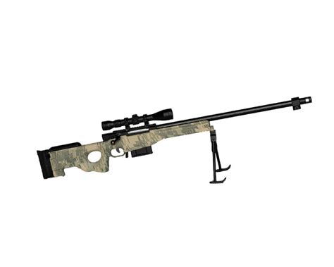 Camo AWM L96A1 Sniper Rifle .300 Model Miniature Model 1:2.5 Scale Die ...