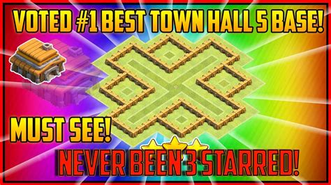 How to Build the Best Town Hall 5 War Base (CoC TH5) Layout Defense Strategy. - YouTube