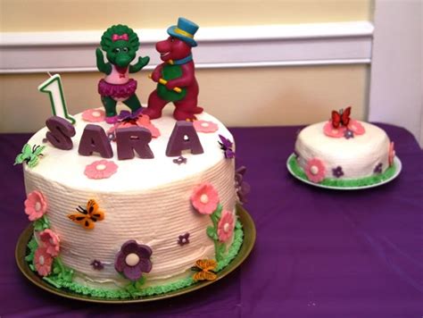 Nonna Cakes: Barney First Birthday Cake