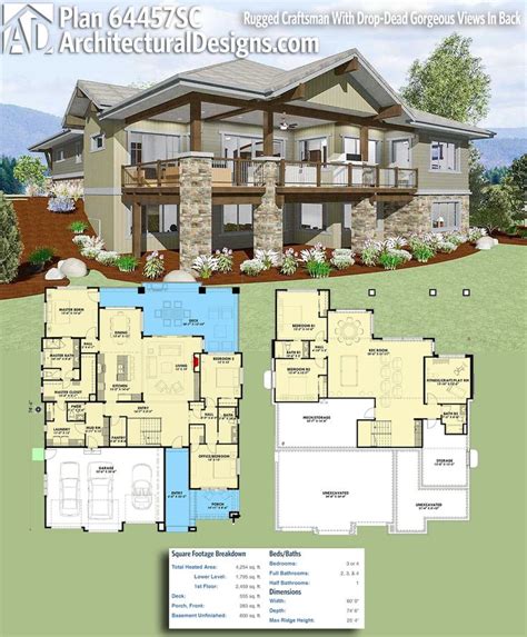 Lake House Plans On Sloping Lot