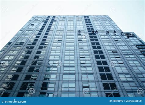 Cleaning windows stock photo. Image of exterior, clean - 48923596