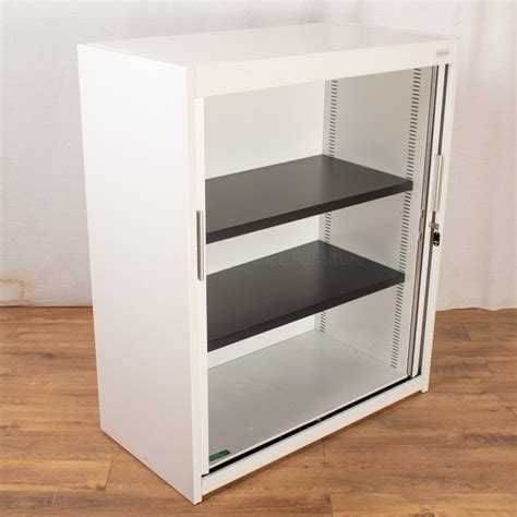 Flexiform White 1300H Tambour Cupboard