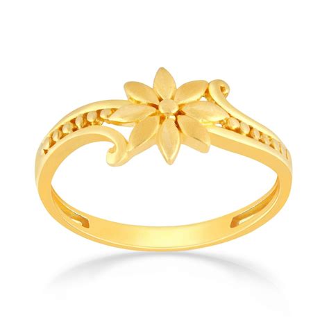 Buy Malabar Gold & Diamonds 22KT Yellow Gold Ring for Women Online at ...