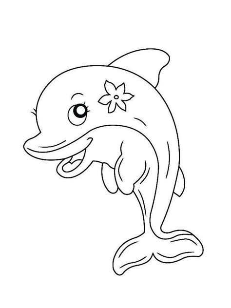 Baby Dolphin Coloring Pages