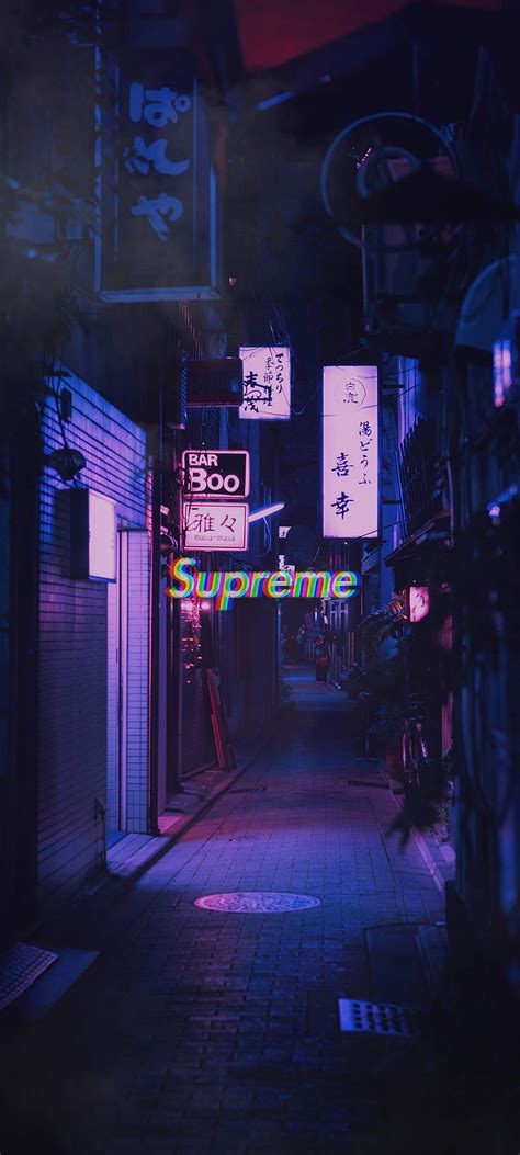 1080P free download | Supreme Tokyo, city, hypebeast, japan, neon nights, HD phone wallpaper ...