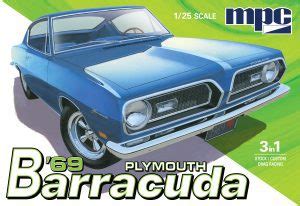 MPC 1969 PLYMOUTH BARRACUDA 1:25 SCALE MODEL KIT | Round2