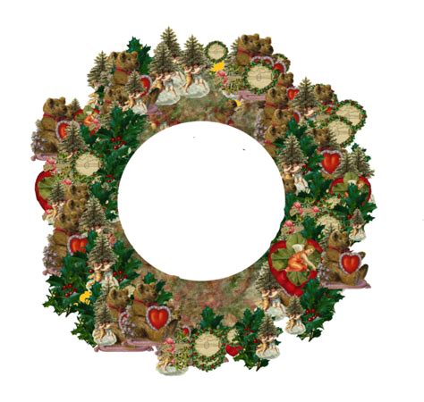 Vintage Christmas Wreath PNG Free Stock Photo - Public Domain Pictures