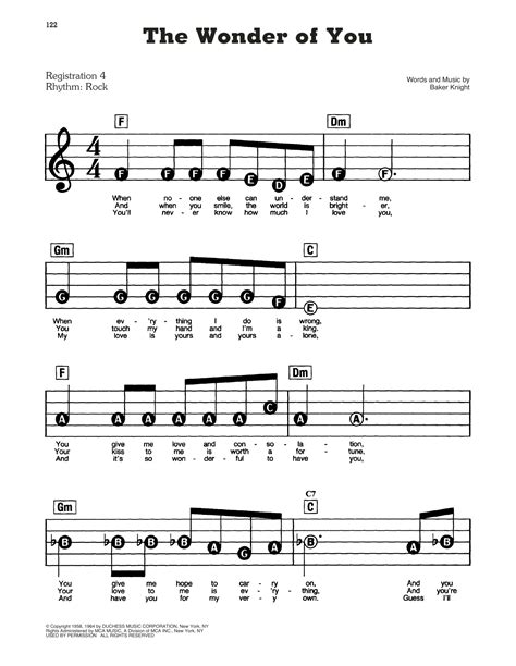 elvis-presley-the-wonder-of-you-515580 Sheet Music Notes, Chords, PDF ...