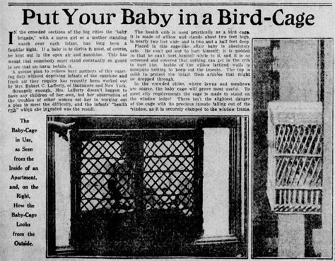 When Baby Cages Were a Thing and Safety Wasn't