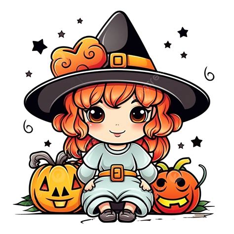 Cute Cartoon Little Witch Color Book, Coloring Education For Kids, Happy Halloween Game, Vector ...