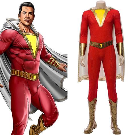 2019 Film Shazam! Shazam Combinaison Cosplay Costume – Cosplaysky.fr #shazam #cosplay # ...