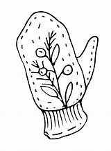 Mitten Coloring Printable Getdrawings Sketch Page sketch template