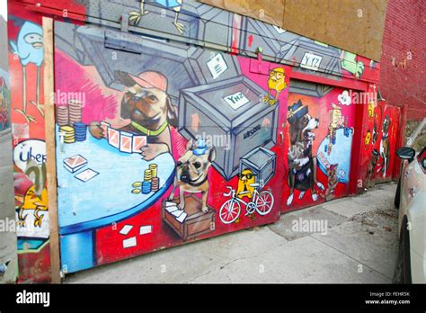 Kensington Market Toronto Graffiti Stock Photo - Alamy