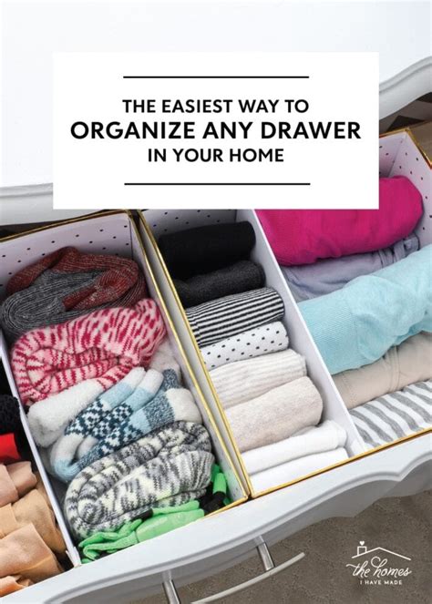 The Easiest Way to Organize Any Drawer In Your Home - The Homes I Have Made