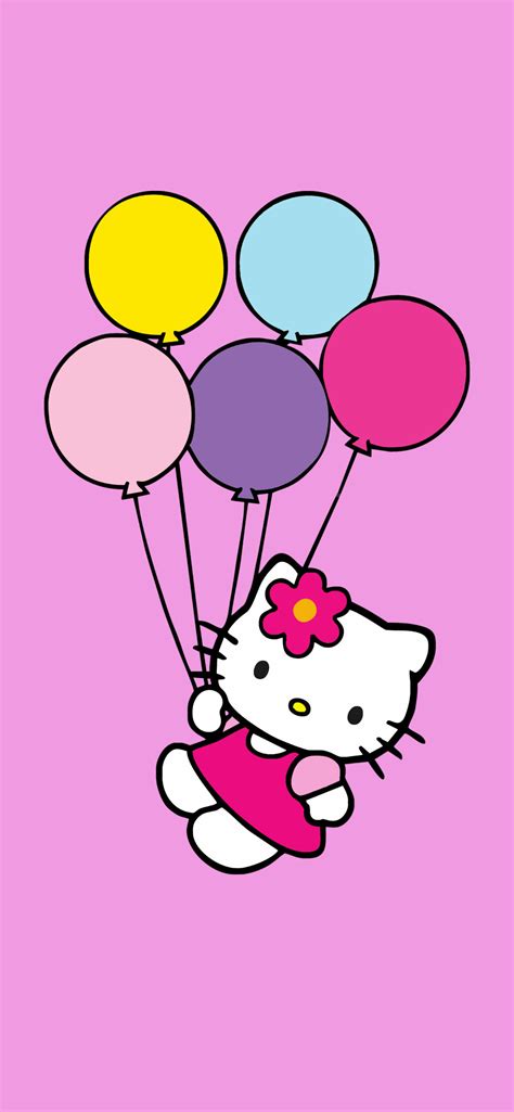 Hello Kitty & Balloons Pink Wallpapers - Sanrio Aesthetic Wallpaper