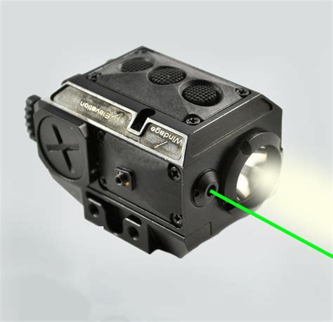 AT3 Tactical Green Laser Light Combo with LED Strobe Flashlight LL-02G ...