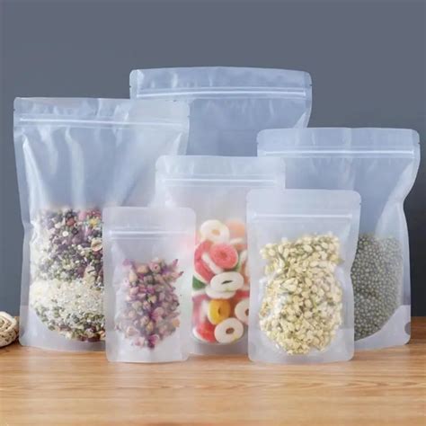 1pcs Resealable Plastic Bags Clear Bag Grip Self Seal Reclosable Zip ...