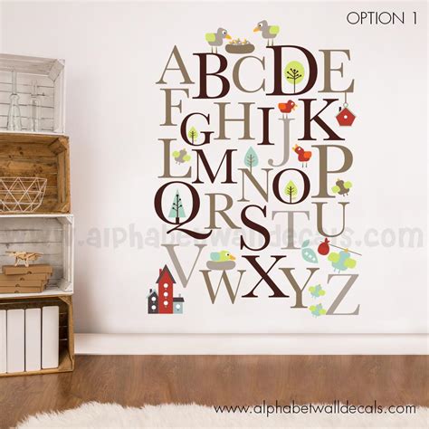 Nursery Alphabet Wall Decal, Nursery Wall Decals – Wall Decals, Removable Wallpaper, Wall Murals ...