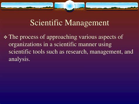 PPT - Scientific Management (1910-1935) PowerPoint Presentation - ID:381584