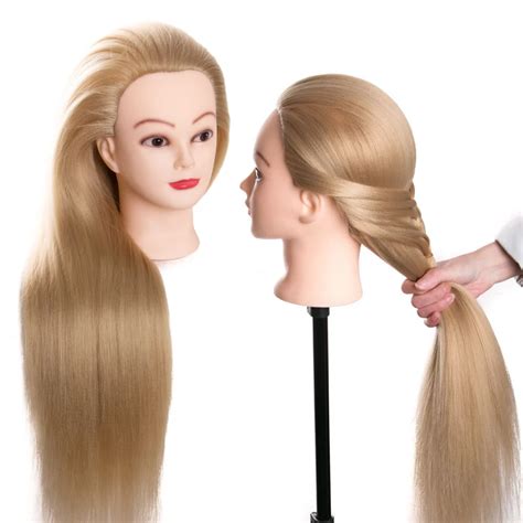 2021 Wig Mannequin Head 80cm Hair Synthetic Mannequin Head Hairstyles Female Mannequin ...