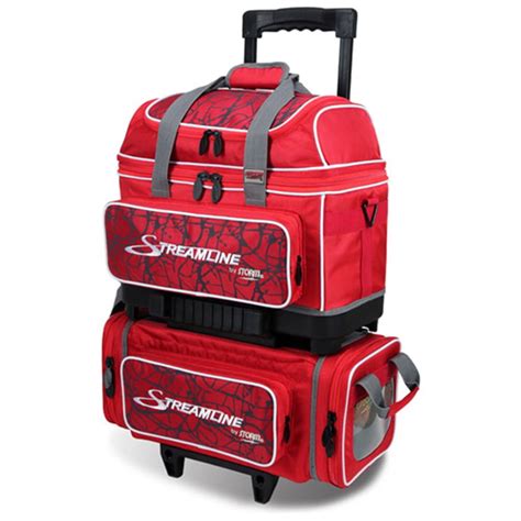 Storm Streamline 4 Ball Roller Bowling Bag- Red Crackle/Red - Walmart.com