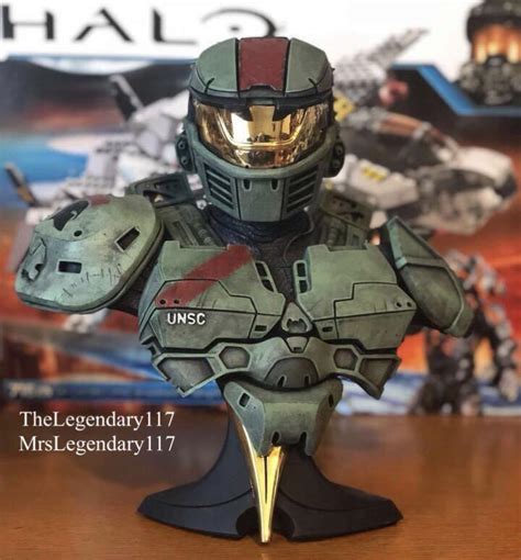 Spartan Jerome Bust. Only 10 were made and this is #9. : r/halo