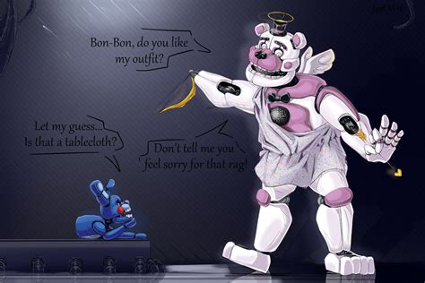 FNaF sl fanart - Funtime Freddy and Bon-Bon by JustM16 on DeviantArt