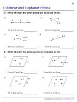 33 Points Lines Planes Worksheet - support worksheet