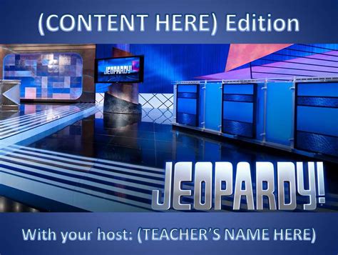 11 Best Free Jeopardy Templates For The Classroom with Jeopardy ...