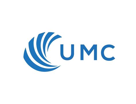 UMC letter logo design on white background. UMC creative circle letter ...