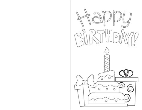 3 Printable Birthday Card Drawing Ideas