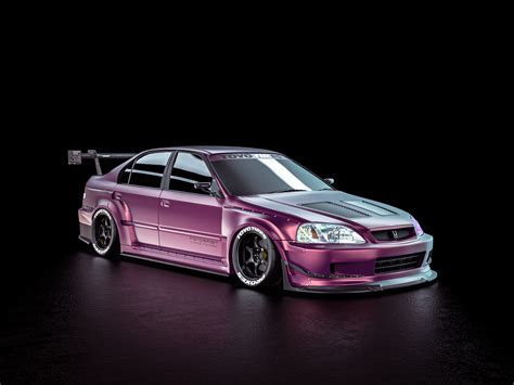 Front lip spoiler Honda Civic SEDAN 98-00