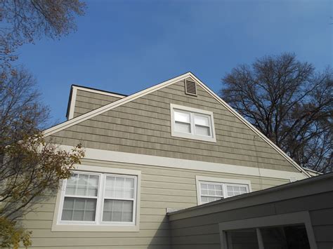 Nichiha Shake Siding (top) HardieTrim Cobblestone (middle) and HardiePlank Monterey Taupe ...