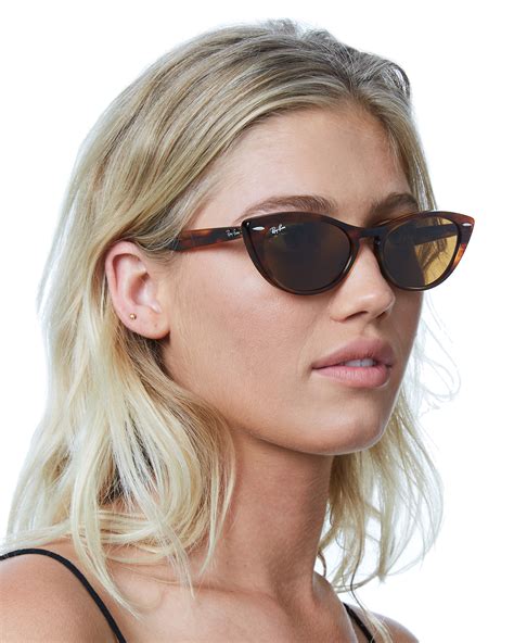 Ray-Ban Nina Sunglasses - Stripped Brown | SurfStitch