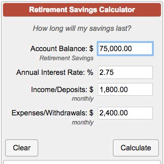 Retirement Savings Calculator