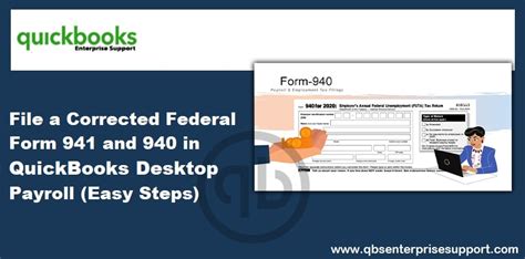 File a Corrected Federal Form 941 & 940 in QuickBooks Payroll