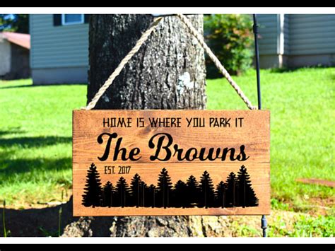 Personalized camping sign Etsy - Cornfieldcollection | Camping signs ...