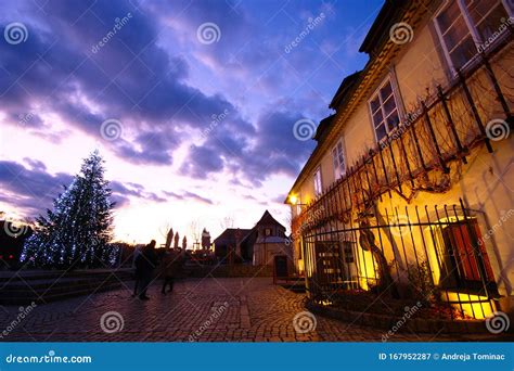 Winter Sunset, Maribor, Slovenia Editorial Photography - Image of ...