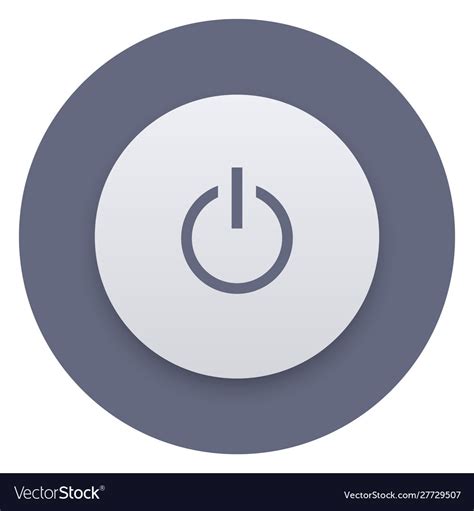 Power button icon on off switch user interface Vector Image