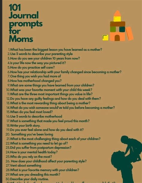 101 Mom Journal Prompts - Etsy