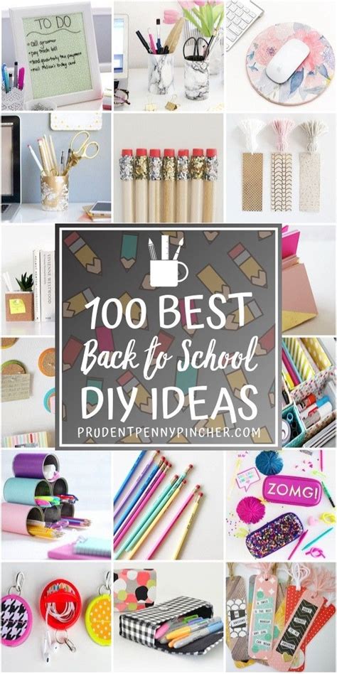 100 Best Back to School DIY Ideas | Diy school supplies, Diy back to ...