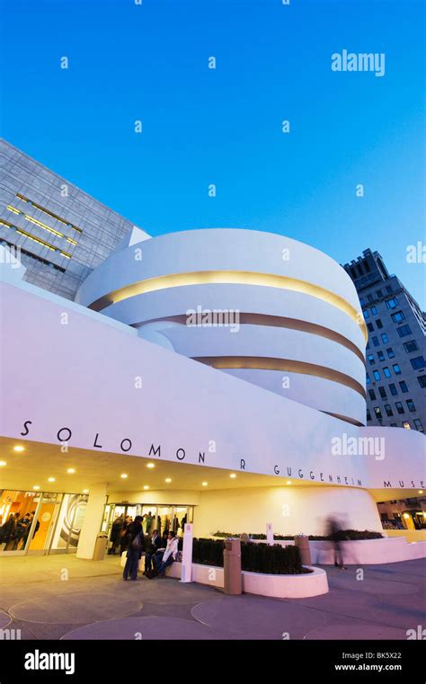 Solomon R. Guggenheim Museum, built in 1959, designed by Frank Lloyd Wright, Manhattan, NYC ...