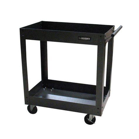 Husky 31 in. Steel Utility Cart (2-Tray)-PMT-102R3 - The Home Depot