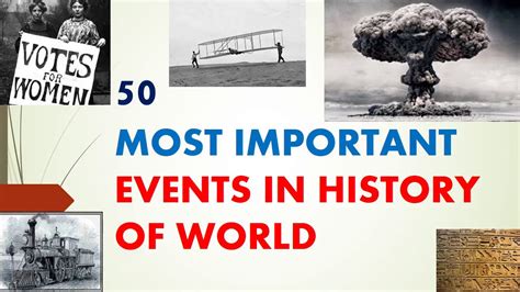 50 most important event in history of world - YouTube