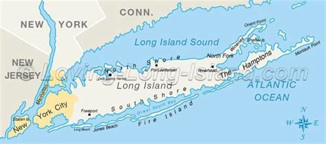 Map of Long Island and NYC boroughs | Long island ny, Map long island ...