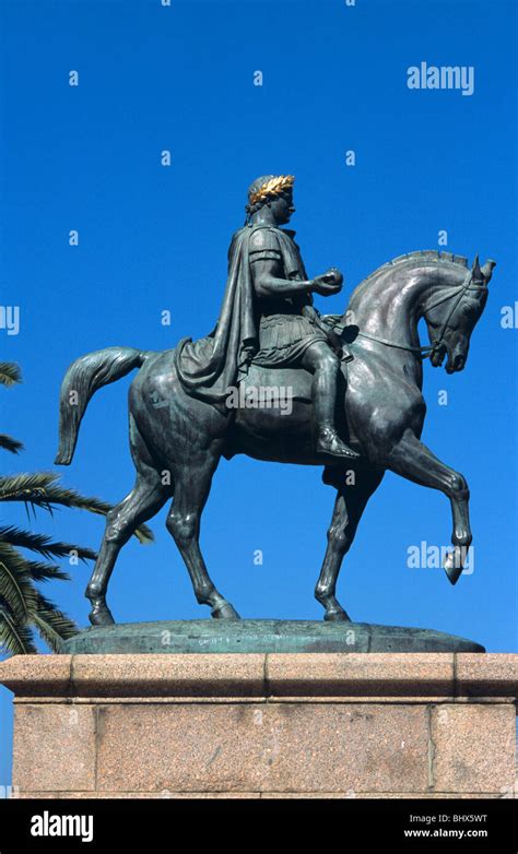 Bronze Equestrian Statue of Napoleon Bonaparte on Horseback as Roman Emperor, by Viollet-le-Duc ...